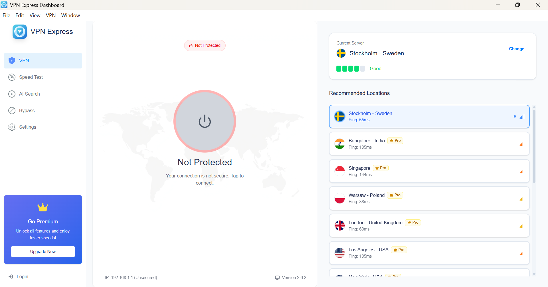VPN Disconnected State